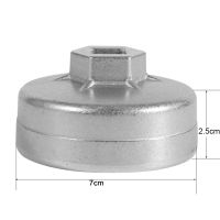 หมวกประแจกรองน้ำมัน 14 ขลุ่ยรถกรองน้ำมันหมวกประแจเครื่องมือทนทานรถซ็อกเก็ตRemoverเครื่องมือสำหรับFeng-Shen Nis-san Blue-Bird To-Yota A-8 Gee-ly Hon-da