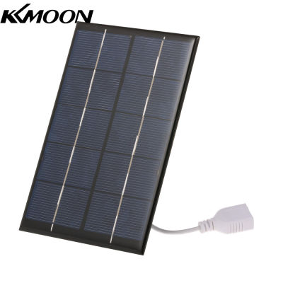 KKmoon 2วัตต์/5โวลต์ชาร์จพลังงานแสงอาทิตย์แบบพกพาที่มีพอร์ต USB Monocrystalline ซิลิคอนแผงเซลล์แสงอาทิตย์ขนาดกะทัดรัดโทรศัพท์ชาร์จโทรศัพท์มือถือสำหรับตั้งแคมป์เดินป่าท่องเที่ยว