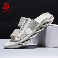 STRONGSHEN Summer Men Slippers Slides Slide Slipper Summer Blade Shoes Home House Outdoor Beach Room Homme Slipers Soft Shoes House Slippers