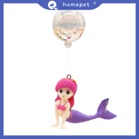 ? Homepet ถังปลาลอยตกแต่งเครื่องประดับชายหาด Mermaid Aquarium จี้เล็กๆสร้างสรรค์ภูมิทัศน์หัตถกรรมจี้