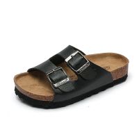 Anti Skid Shoes Boys Girls Shoes Summer Double Belt Cork Sandals Child Kids Comfy Slides Classic Brand Baby Boys Flip Flops