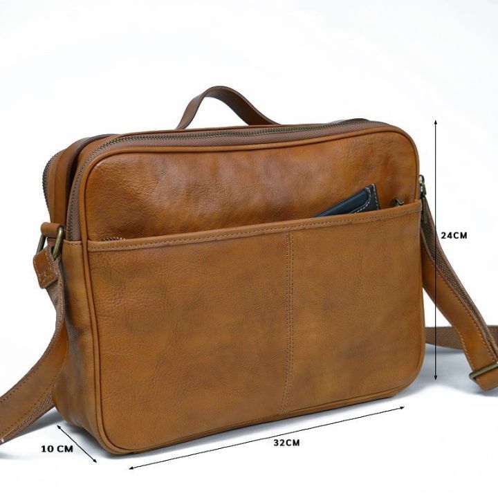 กระเป๋าเอกสาร-โน๊ตบุ๊คหนังแท้-รุ่น-darwin-messenger-bag-รุ่นใหม่ล่าสุด