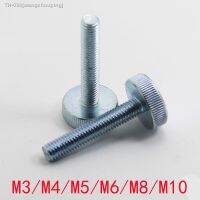 ▤ 1/10pcs M3 M4 M5 M6 M8 M10 GB835 Knurld Flat Head Hand Tighten Thumb Screw Curtain Wall Glass Thumb screw bolts