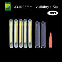 Nedicavi แท่งไฟสำหรับตกปลา,5ชิ้นติดแท่งไฟฟลูออเรสเซนต์หิ่งห้อยแท่งไฟกลางคืนลอยได้อุปกรณ์ตกปลาแท่งไฟเข้ม