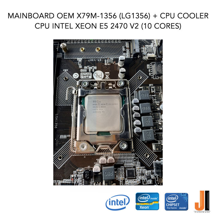 ชุดสุดคุ้ม-mainboard-oem-x79m-1356-lga1356-intel-xeon-e5-2470-v2-with-cpu-cooler-2-4-3-2-ghz-10-core-20-thread-95-watts-สินค้าใหม่สภาพดีมีฝาหลังมีการรับประกัน