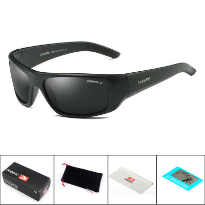 DUBERY Sport Polarized Cycling Sunglasses Mens Square Shades Male Sun Glasses For Men