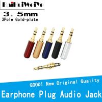 【DT】hot！ 5Pcs/Lot 3.5mm Plug Audio Jack 3Pole Gold-Plated Earphone Stereo Headset Earphone/Repair