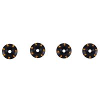 4Pcs Metal Tail Wing M3 Countersunk Screws Washers for 1/8 1/10 Scale Off Road Truck RC Dift Cars