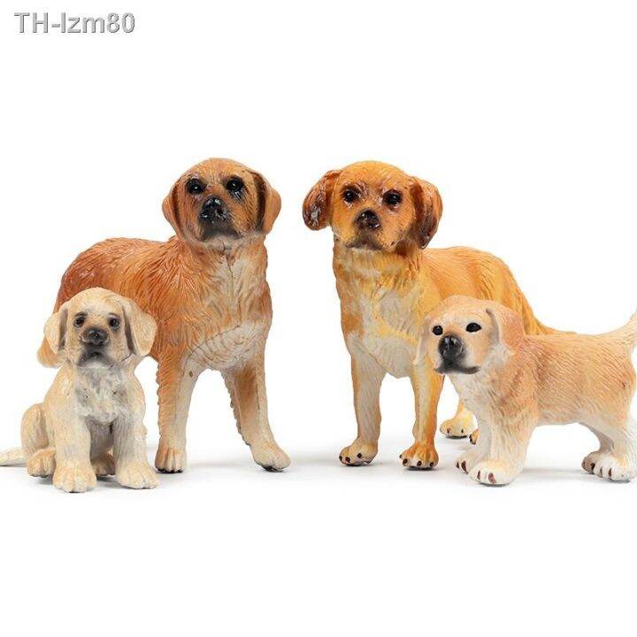 ของขวัญ-เด็กจำลองสัตว์ป่าเครื่องประดับชุด-golden-retriever-lechover-hound-ชุด