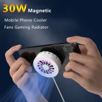 ๑◐☜ 30W Wireless Charger Gaming Mobile Radiator Cell Phone Cooler Magnetic Radiating Sticker Fan Heat Sink For IPhone/Samsung/Xiaomi