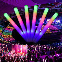 3050 Pcs Led Foam Bar Soft Glow In The Dark Light Up Foam Sticks LED Soft Batons Rave Glow Wands กระพริบหลอดคอนเสิร์ตปาร์ตี้