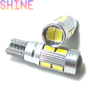 Shine 1X 10SMD T10สีขาว5630 LED 194 W5W CANbus ข้อผิดพลาดรถฟรี Side WEDGE Light bulb