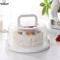 Studyset IN stock Portable Storage Box With Cover Dust-proof Odor-proof 7 Tray Brithday Cake Packing Box Food Organizer