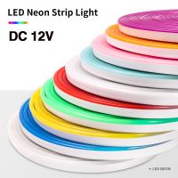 DC 12V Neon Strip Waterproof 2835 120Leds/M Home Garden Decor White/Blue/Pink/Yellow/Red/Green Flexible Ribbion Rope LED Strip