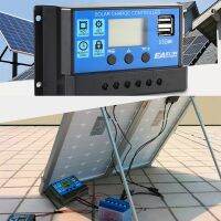 ☢✴☃ 60A/50A/40A Solar Charger Controller 12V 24V Auto PWM Controllers LCD Display 5V Dual USB Output Controller