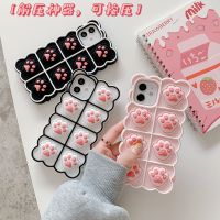 การ์ตูนแมว Paw เคสโทรศัพท์3D สำหรับ iPhone 14 Pro Max เคส14 Pro 14เคสนิ่มกันกระแทกฝาหลังสำหรับ iPhone 13 Pro Max 13 Cat อุ้งเท้าเคสโทรศัพท์สำหรับ12 Pro Max 12 Mini 11 XS XR 7 8 Plus Se เคสห่อหุ้มตีนแมว