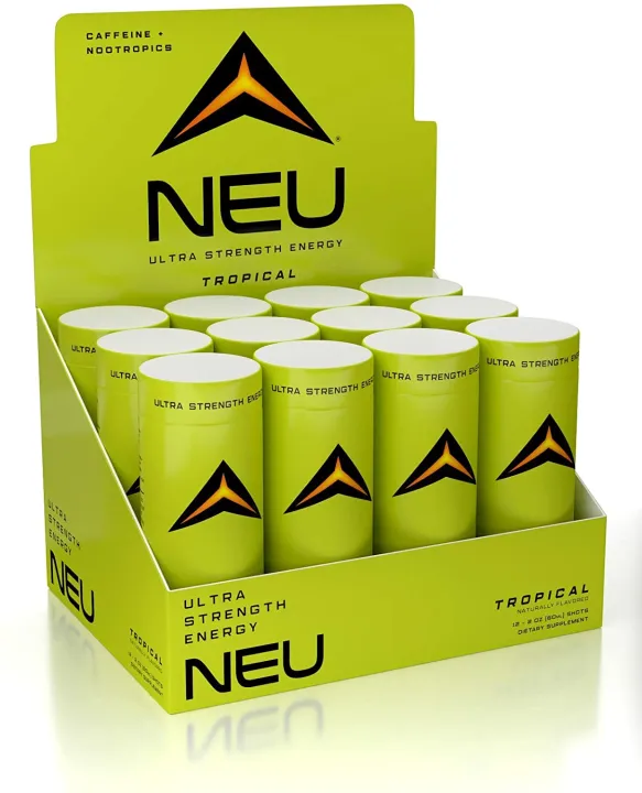 NEU Extra Strength Energy Shots, Pre Workout Energy Drinks Nootropics
