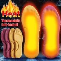 Self Heating Insoles Thermostatic Thermal Insole Massage Memory Foam Arch Support Shoe Pad Heated Pads Winter Warm Men Women Shoes Accessories