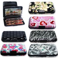 Aluminum Print Card Case Pocket Business ID Credit Card Wallet Holder Waterproof Case Box #734 Card Holders