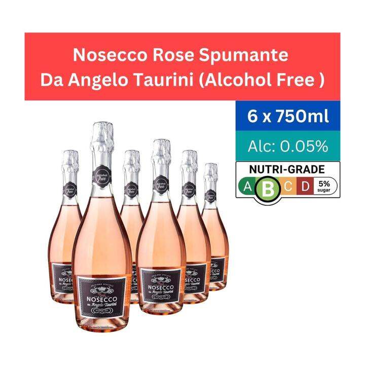 Nosecco Rose Spumante Da Angelo Taurini (Alcohol Free ) Lazada Singapore