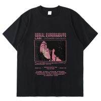 【New】เสื้อยืดแขนสั้นลําลอง ผ้าฝ้าย แบบบาง ทรงหลวม พิมพ์ลายการ์ตูนอนิเมะ Serial Experiments Lain สไตล์ญี่ปุ่น แฟชั่นฤดูร้อน สํ