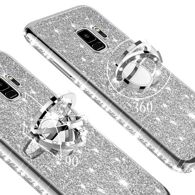 Diamond 360 Ring Phone Case For Samsung Galaxy S10 5G S10E S8 S9 S7 Edge A5 2017 A6 A8 Plus A7 2018 S20 Lite S21 FE Ultra Cover