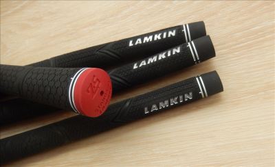 LAMKIN Z5 Rubber material golf iron wood grips Black with Red colour standard 48+/-2gms