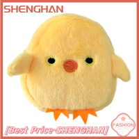 SHENGHAN 1ชิ้น12Cm การ์ตูนน่ารักลูกเจี๊ยบสีเหลืองเด็กรูปสัตว์กระเป๋าเงินกำมะหยี่ใส่เหรียญหูฟังกระเป๋าสตางค์จี้พอคเก็ตกระเป๋าใส่บัตร