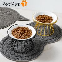 Cat Lift Bowl With Metal Stand Pet Ceramic Food Snacks Feeding Elevated Feeder Kitten Puppy Dish Dog Supplies Accessories