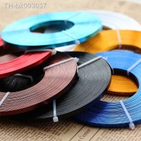 ☃ 10m/piece 5mmX1mm (5mm width 1mm thickness) Flat aluminum wire Aluminum crafts materials 115g/roll