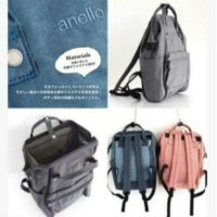 2023 Original✼✱ Japans lotte anello linen fabrics multicolor backpack institute wind side pockets large capacity mummy bag