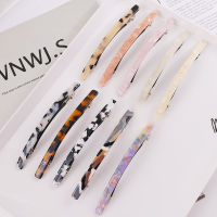 CWWW Fashion Leopard Acetate Geometric Hair Clips Vintage Hairpins Long Barrettes All Match Faschhion Hair Accessories Gifts