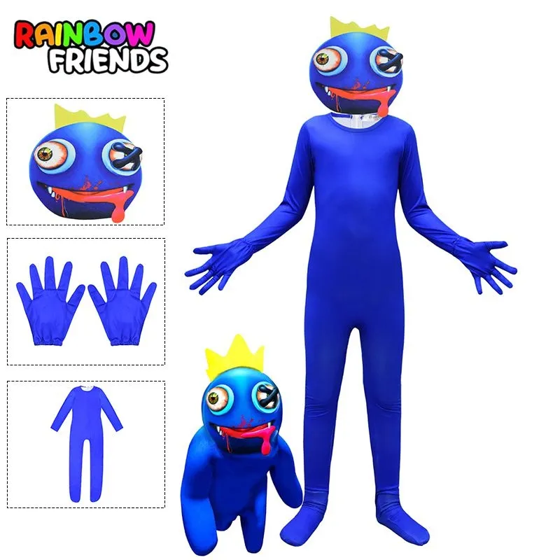 Roblox Rainbow Friends Cosplay Costume Kids Adults Halloween