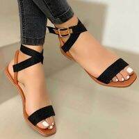 fyjhFlat Women Sandals 2023 Summer Women Cross Strap Sandals Fashion Open Toe Elegant Women Shoes Comfortable Sexy Sandals Women