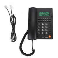 efono Inalambrico L019ภาษาอังกฤษ Trade Call โต๊ะแสดง Caller ID ศัพท์สำหรับโรงแรมร้านอาหาร Black Home Phone