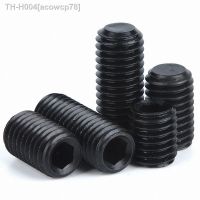 5-50Pcs M3 M4 M5 M6 M8 M10 Grade 12.9 High Tensile Flat Point Grub Screw Hexagon Socket Set Screws Headless Carbon Steel