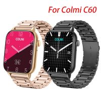 Taśma metalowa dla Colmi C60 i30 i20 i10 smartband z zegarkiem bransoletka dla Colmi P8 Plus Pro Max Mix P28 Plus opaska ze stali nierdzewnej