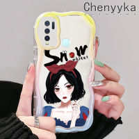 เคส Chenyyka สำหรับ VIVO Y30 Y30i เคส Y50ลายเด็กผู้หญิงสีขาวหิมะสวยเคสมือถือกันกระแทกแบบใสนิ่มเคสโปร่งใสลายกล้องถ่ายรูปฝาครอบป้องกันซิลิกาเจล