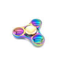 Metal Zinc Alloy Colorful Fingertip Gyro Rotating Toy Triangle-leaf Hand Spinner Stress Reduction Anxiety Relief Props For Children