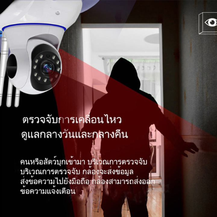meetu-ลดราคาพิเศษ-p2p-กล้องวงจรปิด-มีภาษาไทย-hd-1920p-wifi-wirless-ip-camera-กล้องวรจรปิดไวไฟ-5-0mp-5เสา-กล้องรักษาความปลอดภัย