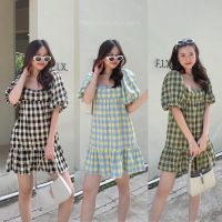 “POP POP POP DRESS”??(450฿ฟรีส่ง) So cute ? เดรสแขนพองลายสก็อต ใครสายหวานมิควรพลาดน้า สวยน่ารักตะมุตะมิมากค่า