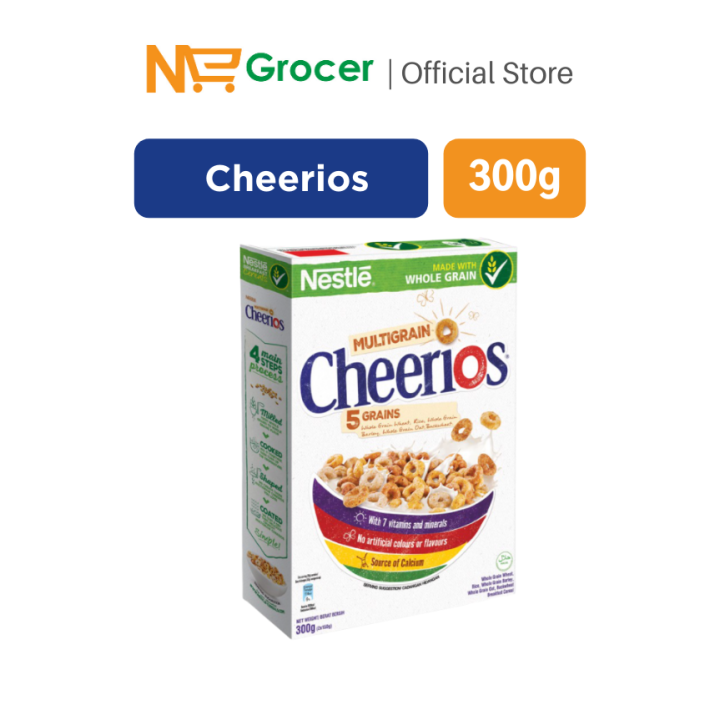 Nestle Cheerios Multigrain Cereal (300g) | NE Grocer | Lazada