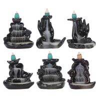 （HOT NEW）6รูปแบบ Tower IncenseBurner ผู้ถือน้ำหอม Backflow CenserAromatherapy ควันไหลย้อนธูปธูปธูป