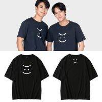 Thai Drama Bad Bubby Series Badbubbyseries OHM NANON PAT PRAN Ohmnanon Costume Casual Loose Student Short-Sleeved T-Shirt Gift