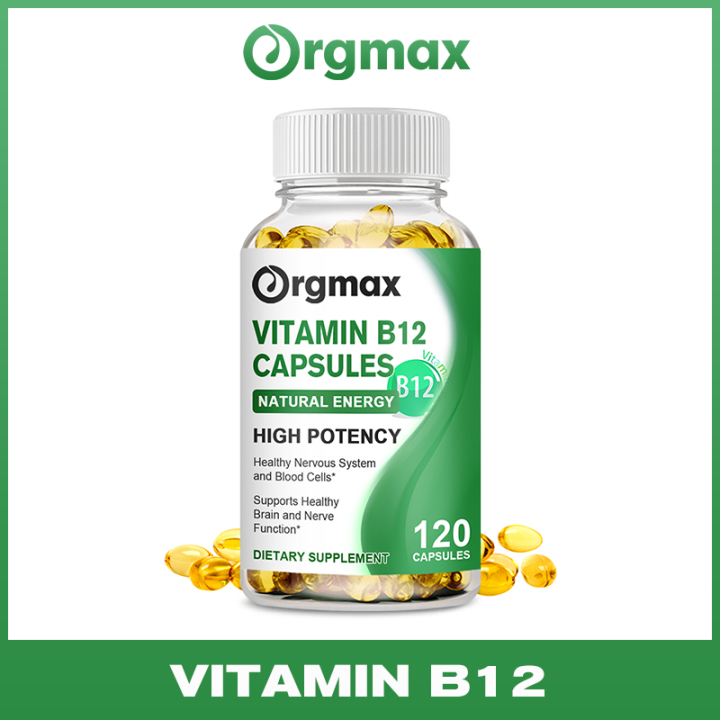 Vitamin B12 Capsule 500mcg Vegetarian Supports Brain and Nerve Function