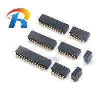 2.54mm Double Row Female 2 40P Breakaway PCB Board Pin Header socket Connector Pinheader 2x2/3/4/6/10/12/16/20/40Pin For Arduino