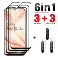 6 in 1 Protective TemperedGlass For Oppo Find X2 Lite A93 Screen Protector For Oppo F9 F11 F11 Pro Camera Protection Lens Film