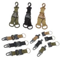 （AT）1PCS Tacticalsplit Carabiner Webbing BackpackMultifunctional D Shaped Keychain Quick Release Hanging Buckle