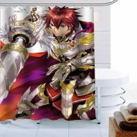 Custom Anime Boy Girls Shower Curtain Waterproof Fabric Bath Curtain 180X180cmPolyester Fabric Bathroom Curtain