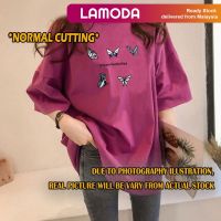 [S-5XL][Lamoda] เสื้อ5XL ผีเสื้อเสื้อผ้าหน้าร้อนรูปแขนสั้นแบบหลวมลายผีเสื้อ